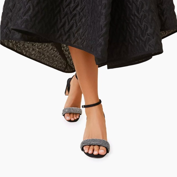 Sold! Loeffler Randall Shay Crystal-Embellished Suede Ankle-Strap Sandals - Picture 6 of 6